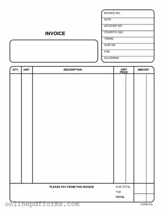Fill in Your Free And Invoice Pdf Template
