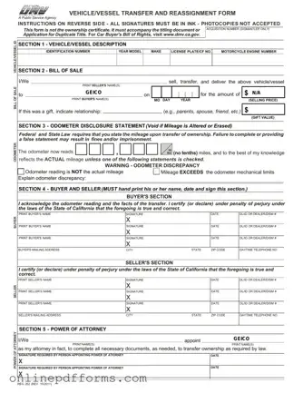 Fill in Your California Fotm Reg 262 Template