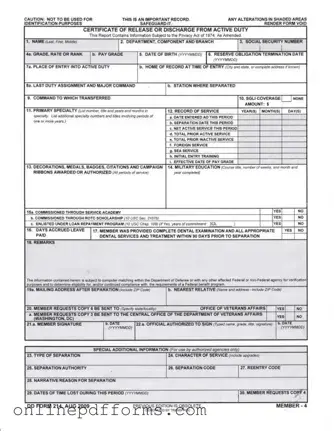 Fill in Your Dd 214 Template