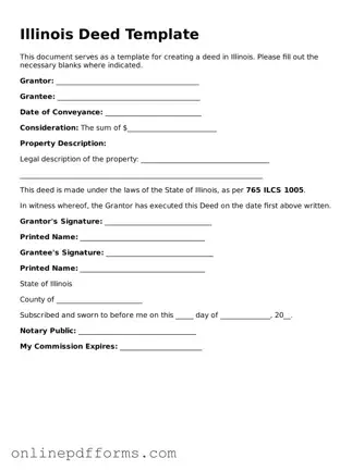 Blank Illinois Deed Form