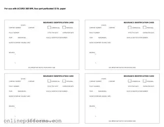 Fill in Your Acord 50 WM Template