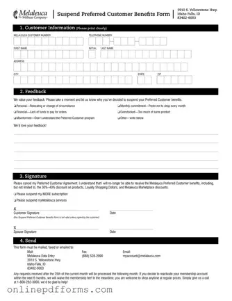 Fill in Your Melaleuca Cancellation Template