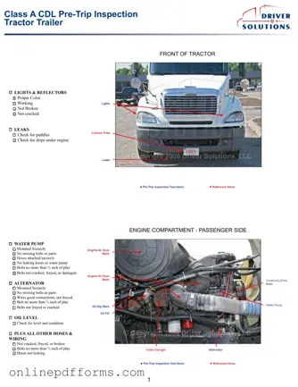 Fill in Your Pre Trip Inspection Checklist Template
