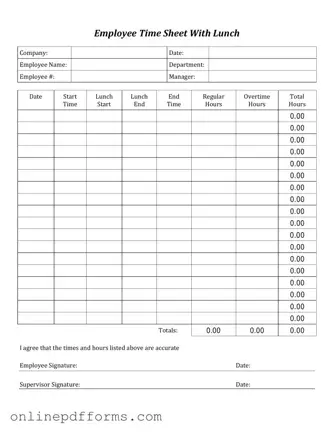 Fill in Your Time Card Template